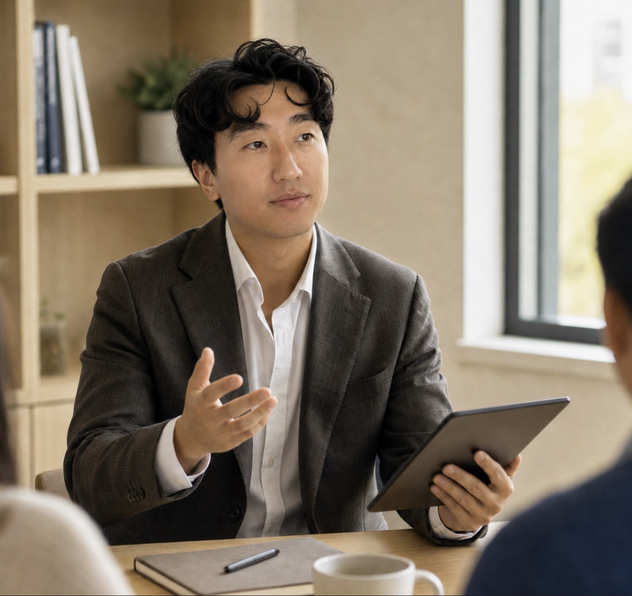Jake Song at a professional meeting